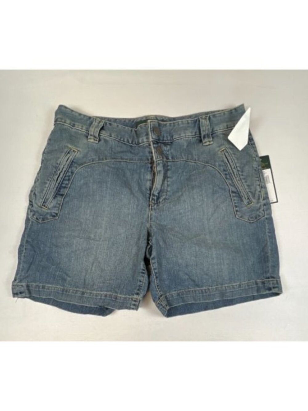 NWT Lauren Jeans Co Ralph Lauren Denim Shorts Womens 6 Canyon Wash Cotton
